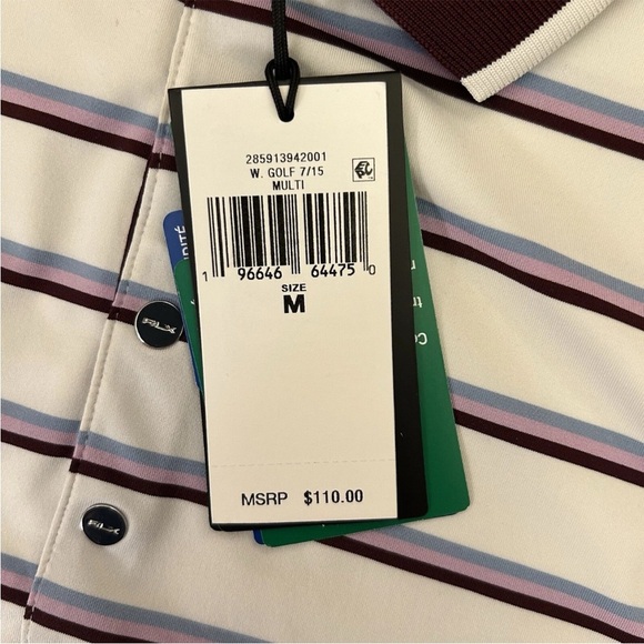 RLX Ralph Lauren Women's Tailored Fit Sleeveless Top Striped Size M - NWT $110 - Picture 12 of 16